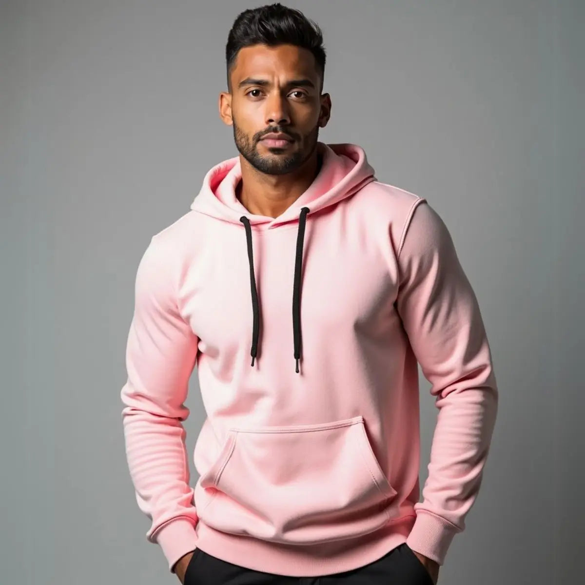 Moletom Canguru com Capuz e Bolso Frontal - Algodão Flanelado Confortável