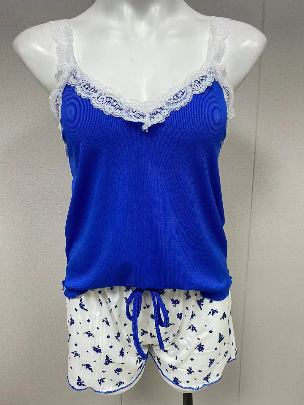 2025 women's sexy lace lace camisole vest shorts sleepwear women's slim fit two-piece home outfit new product pink coffee blue