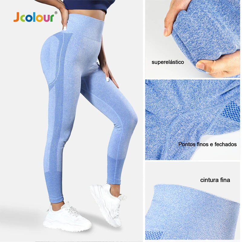 Calça Legging Feminina - Fitness Cintura Alta Sem Costura