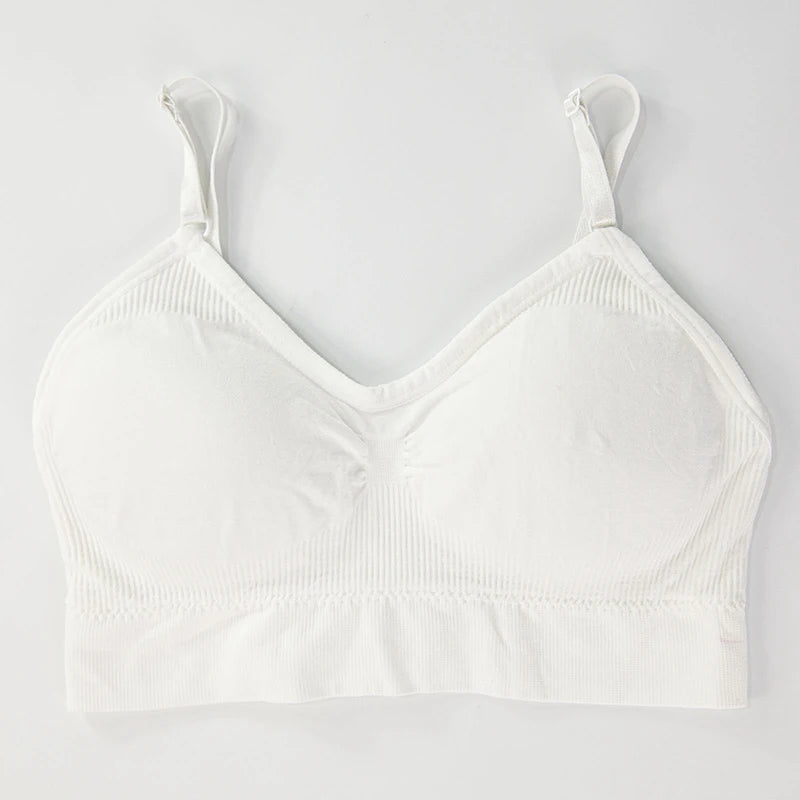 Sutiã Esportivo Sem Costura - Top Fitness Feminino com Bojo e Secagem Rápida