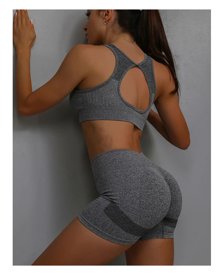 Shorts de Yoga Feminino Cintura Alta - Levanta Bumbum Fitness com Controle de Barriga