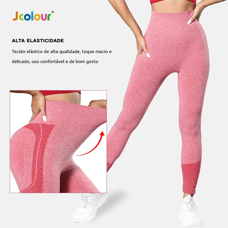 Calça Legging Feminina - Fitness Cintura Alta Sem Costura