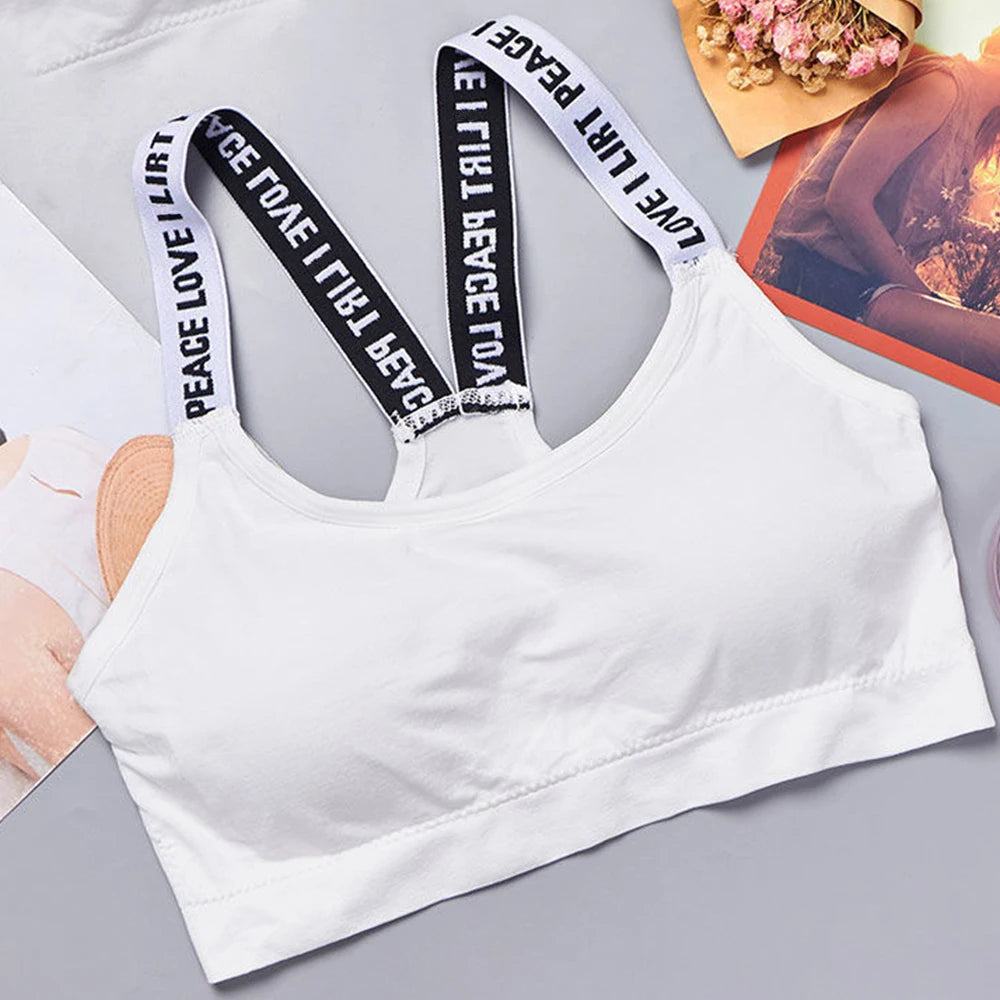 Sutiã Esportivo Feminino Sem Costura - Top Fitness Push Up Respirável para Yoga