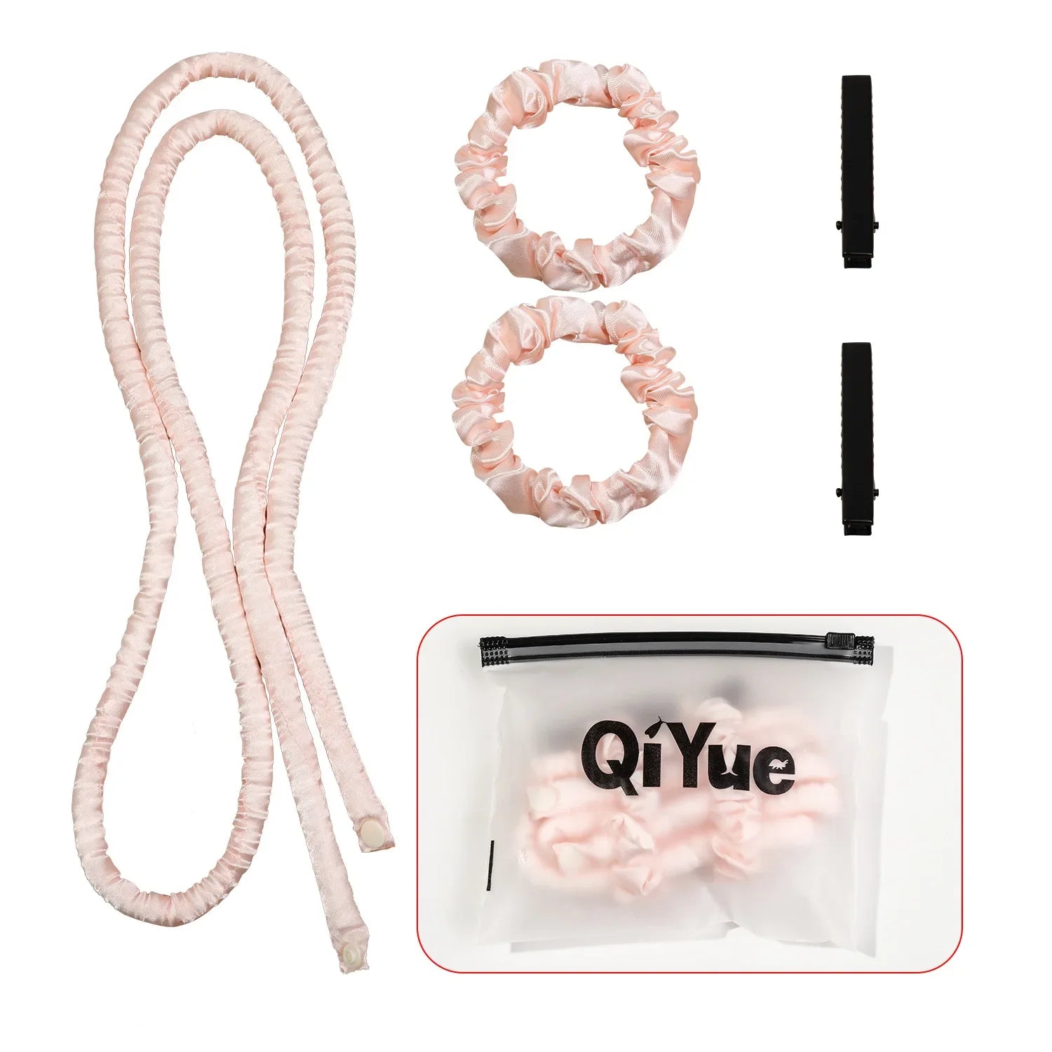 Tenha cachos suaves e definidos sem calor — a faixa de dormir que modela o cabelo com cuidado enquanto você descansa.