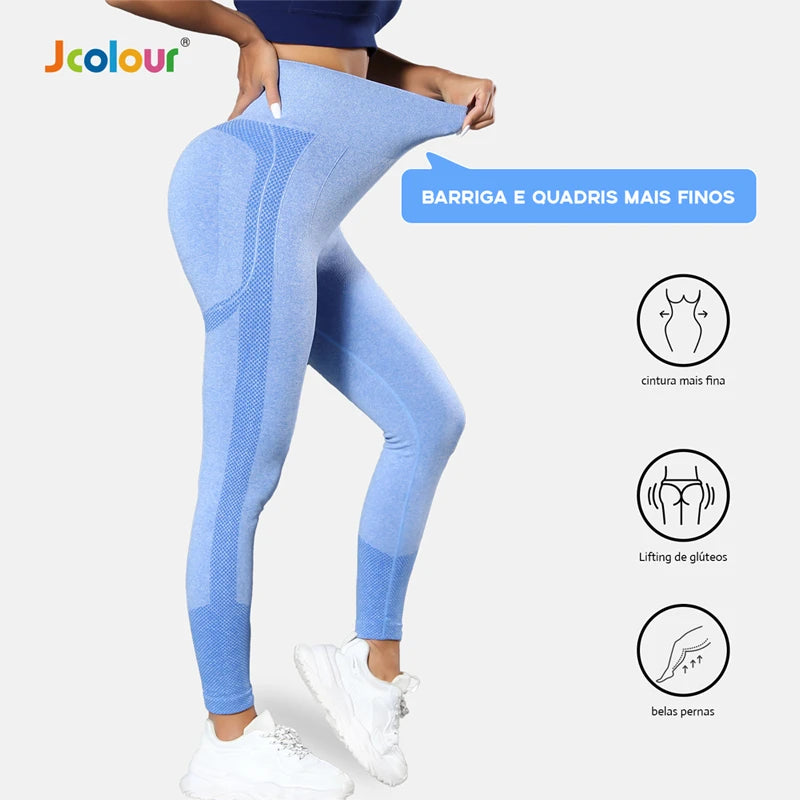 Calça Legging Feminina - Fitness Cintura Alta Sem Costura