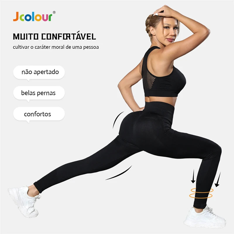 Calça Legging Feminina - Fitness Cintura Alta Sem Costura