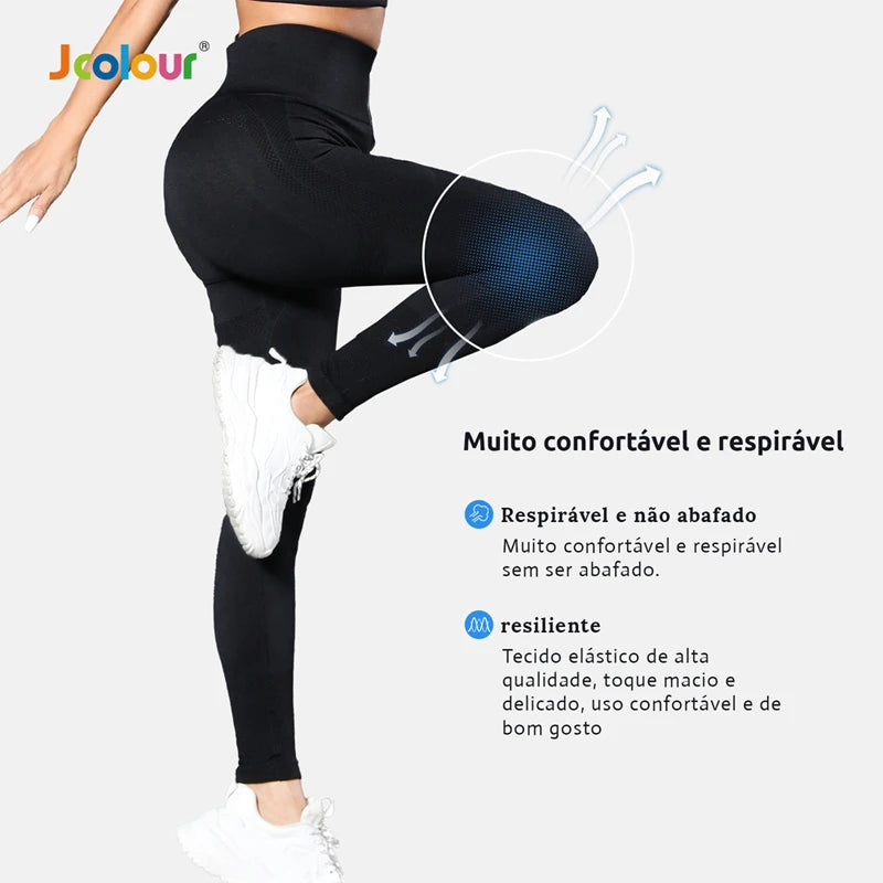 Calça Legging Feminina - Fitness Cintura Alta Sem Costura