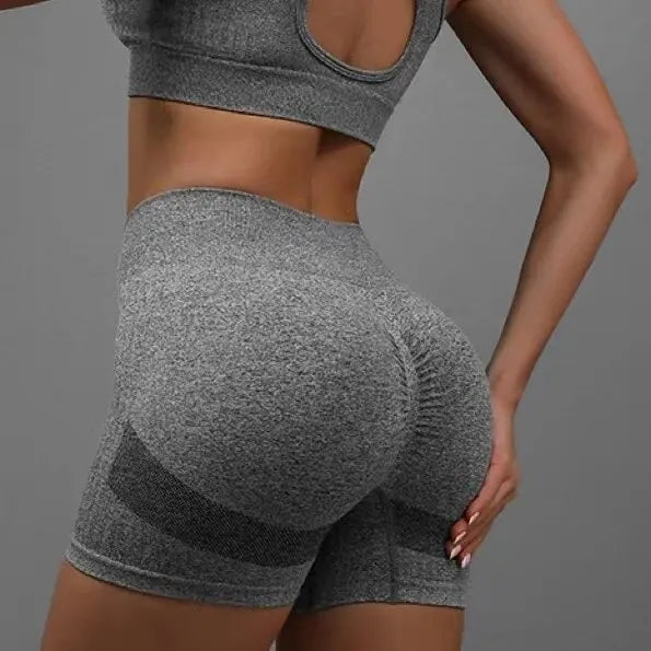 Shorts de Yoga Feminino Cintura Alta - Levanta Bumbum Fitness com Controle de Barriga