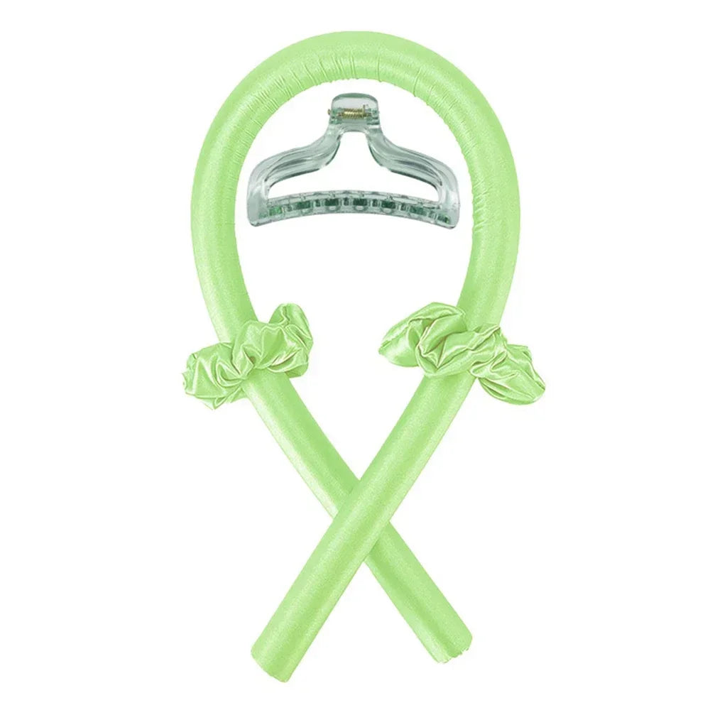 Tenha cachos suaves e definidos sem calor — a faixa de dormir que modela o cabelo com cuidado enquanto você descansa.