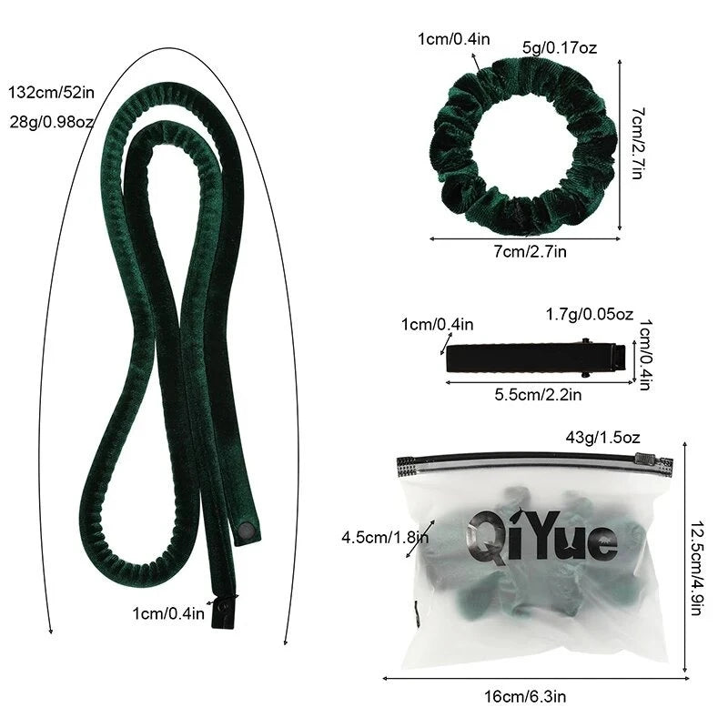 Tenha cachos suaves e definidos sem calor — a faixa de dormir que modela o cabelo com cuidado enquanto você descansa.